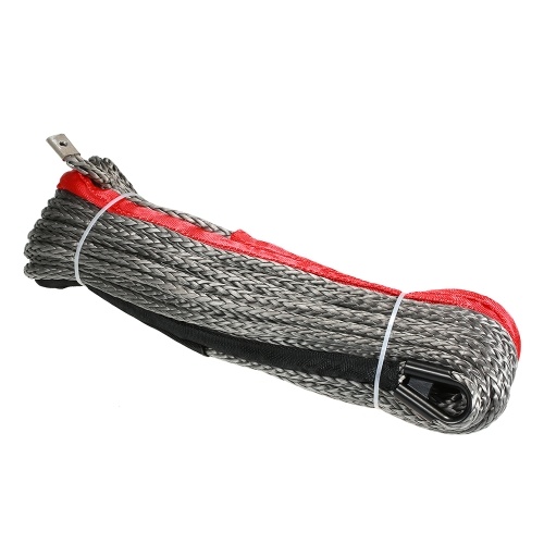 10mm * 28m 3/8 "* 92 '20500lbs Corde de câble de treuil synthétique haute résistance