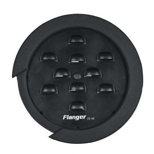Flanger FS-08 Gitarre Soundhole Schalllochabdeckung Block Feedback Buffer Black für EQ Akustische Folkgitarren