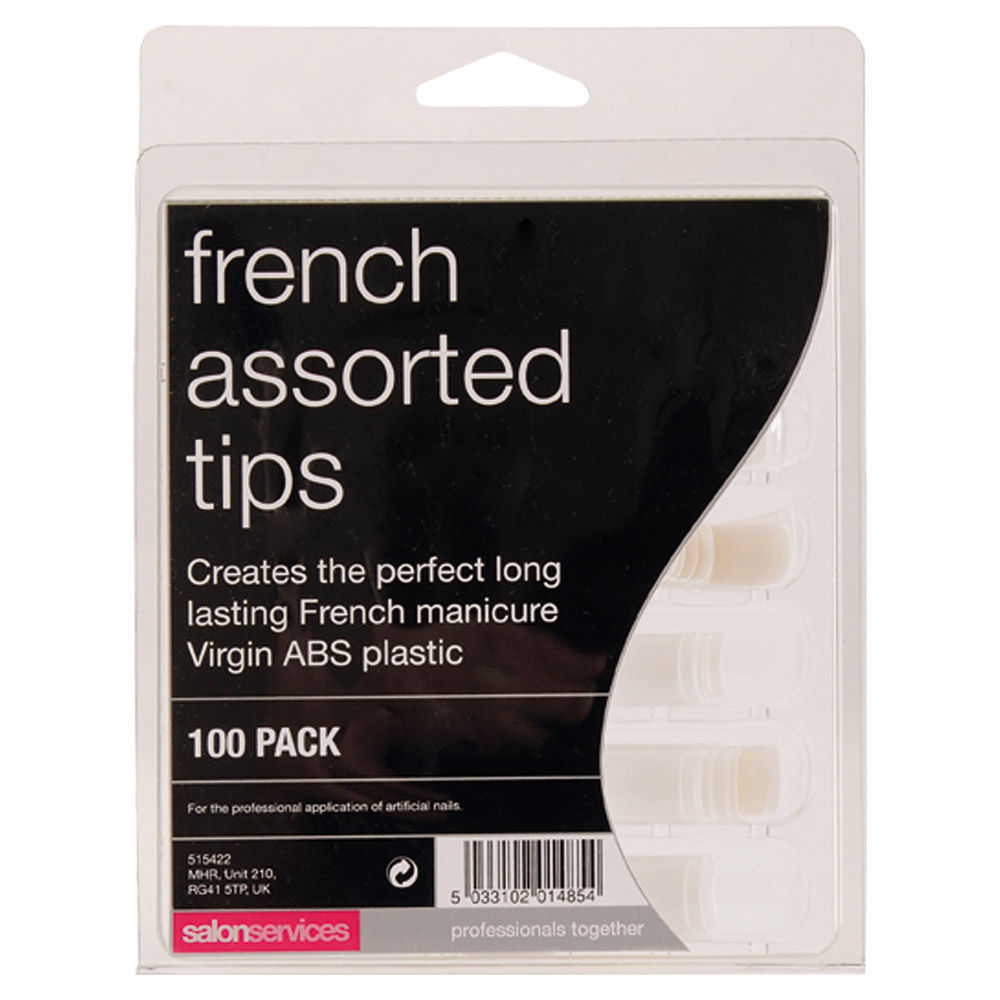 salon services french tips assorted pack of 100