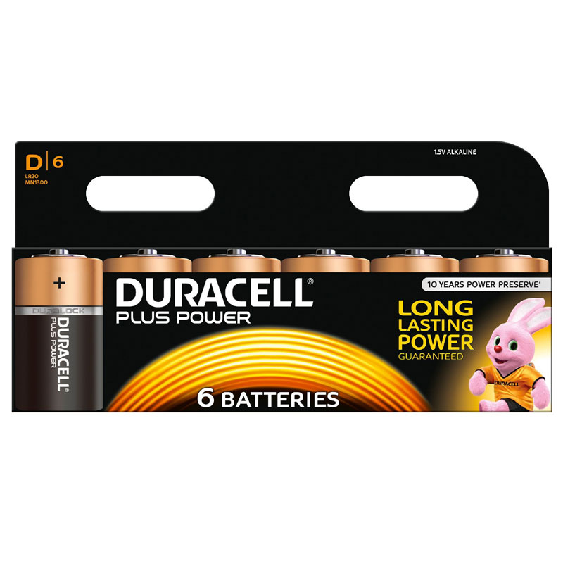 Duracell MN1300 Plus Power D Batterien - 6er Pack
