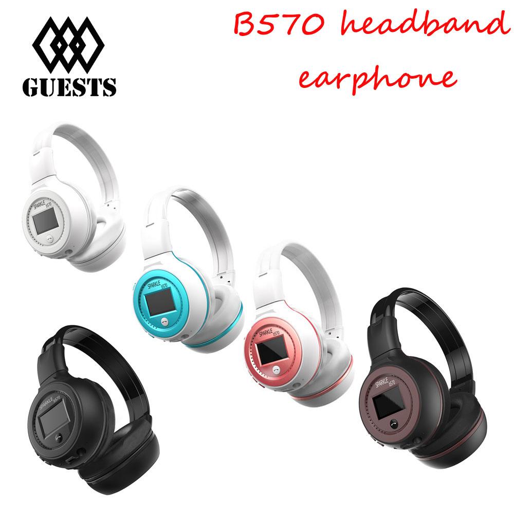 Zealot B570 Bluetooth earphone Wireless Stereo Headphone Stereo Handsfree Headband Earphone With Mic, FM Radio, TF Card Slot retail box