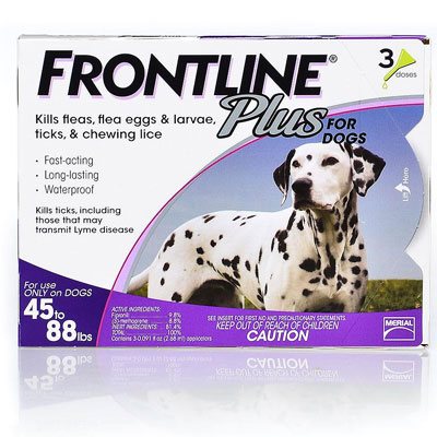 Frontline Plus For Large Dogs 45-88 Lbs (Purple) 6 Doses