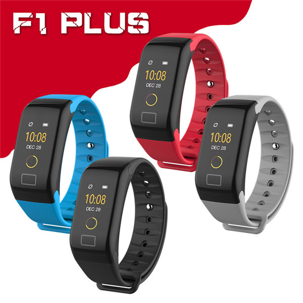 fashion f601 f1 plus smart bracelet support heart rate blood pressure monitor pedometer smart bracelet for ios/ android