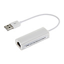 USB 2.0 White Ethernet Adapter for MacBook (22.5cm)