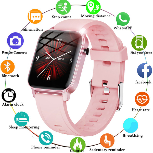 New Smart Watch Women IP68 Waterproof 1.4" Full Touch Screen Sport SmartWatch Ladies Heart Rate Fitness Tracker Men Smartwatches Wholesale For Androild Cell Phones