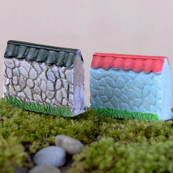 Miniature Bounding Wall Ornaments Microlandschaft Garden Bonsai DIY Decor