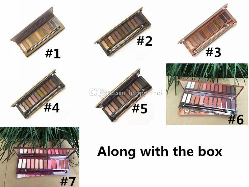 Factory Direct DHL Free Shipping New Makeup Eyes Hot Brand Nude NO:1/2/3/4/5/ Cherry/Heat Palette 12 Colors Eyeshadow!