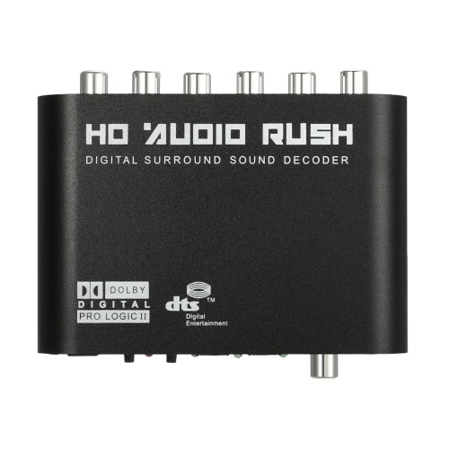 Audio Decodificador Rush SPDIF Coaxial a 5.1 / 2.1 Canal DTS / AC-3