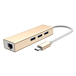 Comfast High Speed CF-TR23 USB 3.0 USB C to USB 3.0 RJ45 USB Hub 4 Ports For Windows, PC, Laptop miniinthebox