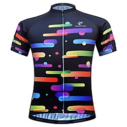 JESOCYCLING Women's Short Sleeve Cycling Jersey Black Bike Jersey Top Mountain Bike MTB Road Bike Cycling Breathable Quick Dry Moisture Wicking Sports Clothing Apparel / Stretchy Lightinthebox