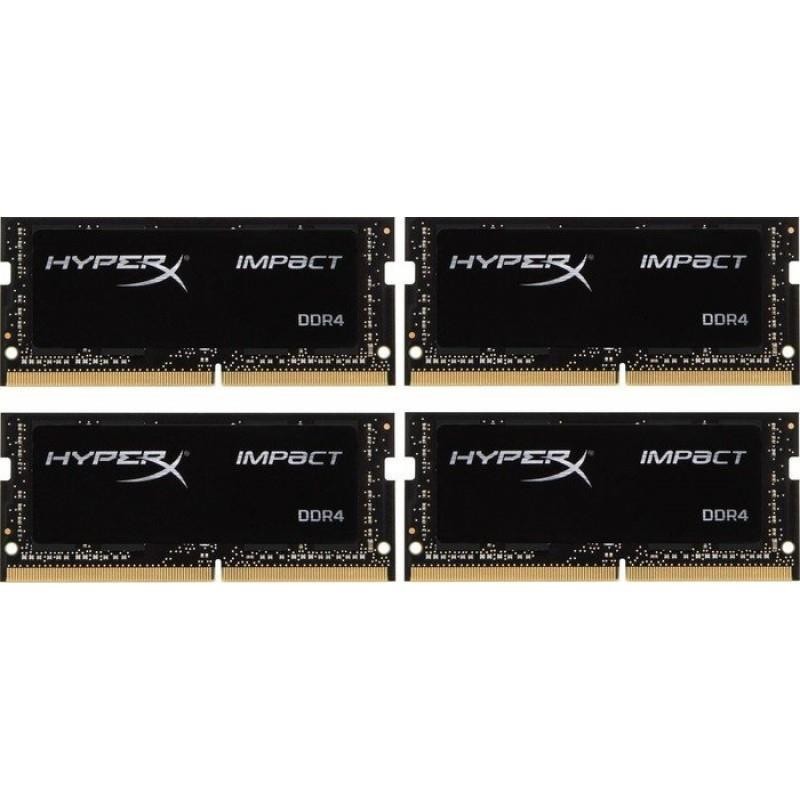 HyperX IMPACT 64GB (4x16GB) Memory Kit 2400MHz DDR4 Non-ECC CL15 260-Pin SODIMM 1.2V