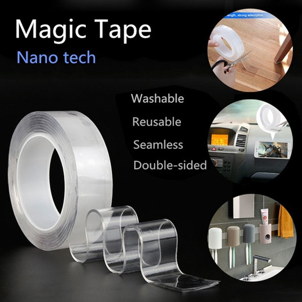 mobile phone two sided adhesive kitchen utensils nano invisible adhesive nano tape seamless tape 1m/3.0m/5m transparent