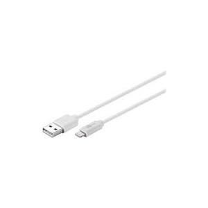 Wentronic Goobay USB Lade- und Synchronisationskabel, Weiß, 0.5 m - MFi Lade- und Synchronisationskabel für Apple iPhone/iPad (Weiß) (72905)
