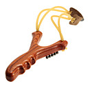 Rosewood Hunting Slingshot with Rubber Band with 5 Balls for Specialized Competition