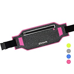 running belt waist pack, water resistant phone holder fanny pack for iphone, samsung, huawei (up to 6.5), men women kids running accessories (purple)