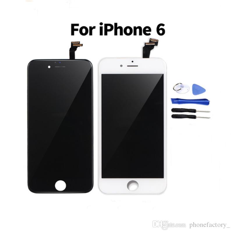 For Iphone 6 LCD Grade A+++ No Dead Pixels Touch Screen Digitizer LCD Display Assembly With Frame Phone Screen Replacement Free Repair Tool