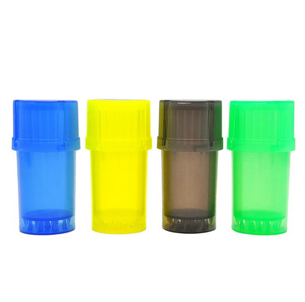 Plastic storage with smoke grinder is light and convenient
