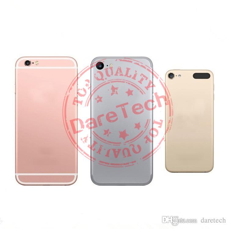 Replacement Cover For iPhone 6 plus 6s plus Housing Silver Gold Colors With Logo Without logo DHL shipping