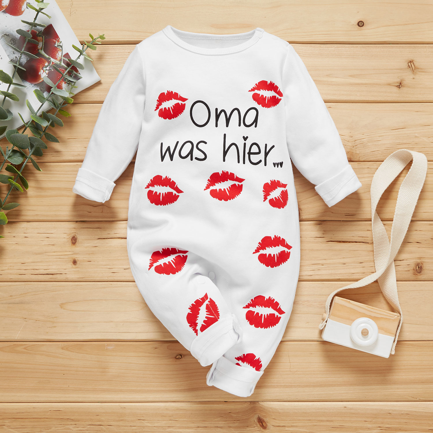Baby Lips Letter Jumpsuits