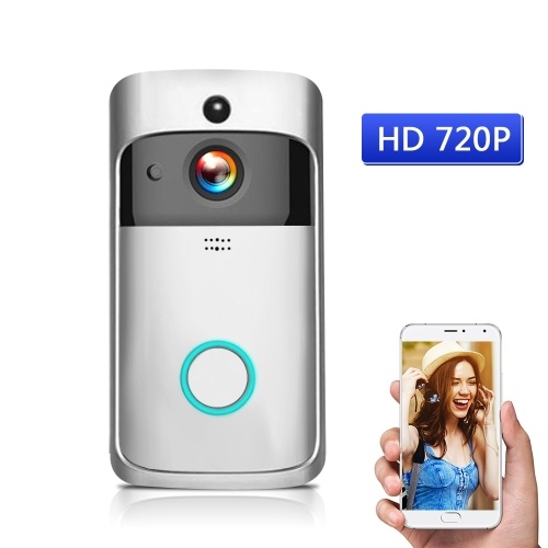 HD 720P  Smart WiFi  Security DoorBell without batteries Silver