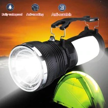 Solar Power Rechargeable Battery LED Flashlight Camping Tent Light Lantern Camping Lights