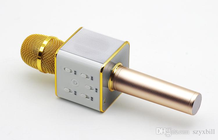 New mini Q7 wireless Handheld Bluetooth 4.1 Stereo Handheld micphones wireless HIFI earbuds for iphone and androids free shipping