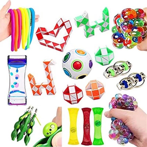 DHL Shipping Sensory Toys Set, Relieves Stress and Anxiety Fidget Toy for Children Adults, Special Toys Assortment for Birthday Party Favors