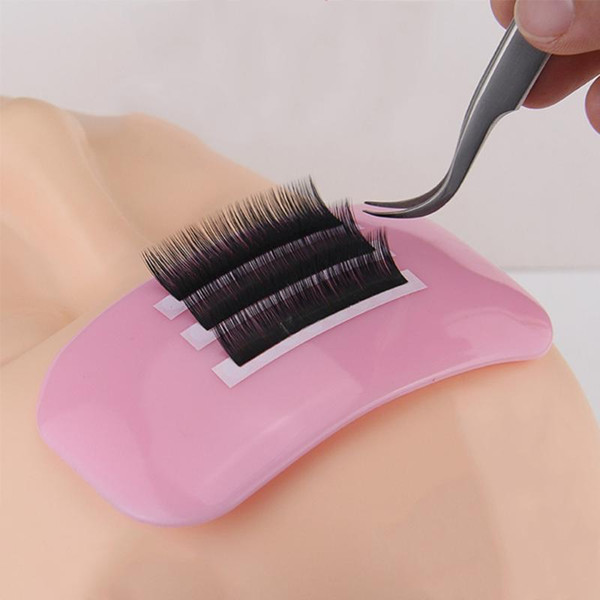 1Pc Silicone Eyelash Extension Stand Pallet Pad Reuseable Rectangle Round Eye Lash Brand New Quality Tray Holder Tool