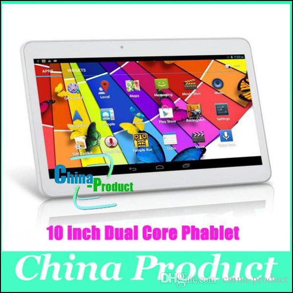 New Come Dual SIM Card 10 inch Tablet PC MTK6572 Dual Core 1GB 8GB Android 4.2 WCDMA 3G GSM Phone Call Phablet 1024*600 Dual Camera 002471
