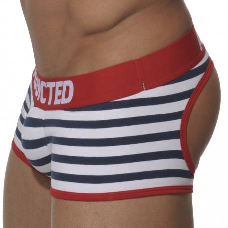Addicted Empty Bottom Boxer - Sailor - Red S