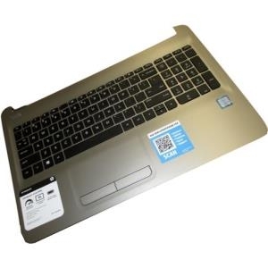 HP 855022-FL1. Typ: Gehäuse-Unterteil+Tastatur, Markenkompatibilität: HP, Produktfarbe: Schwarz, Silber (855022-FL1)