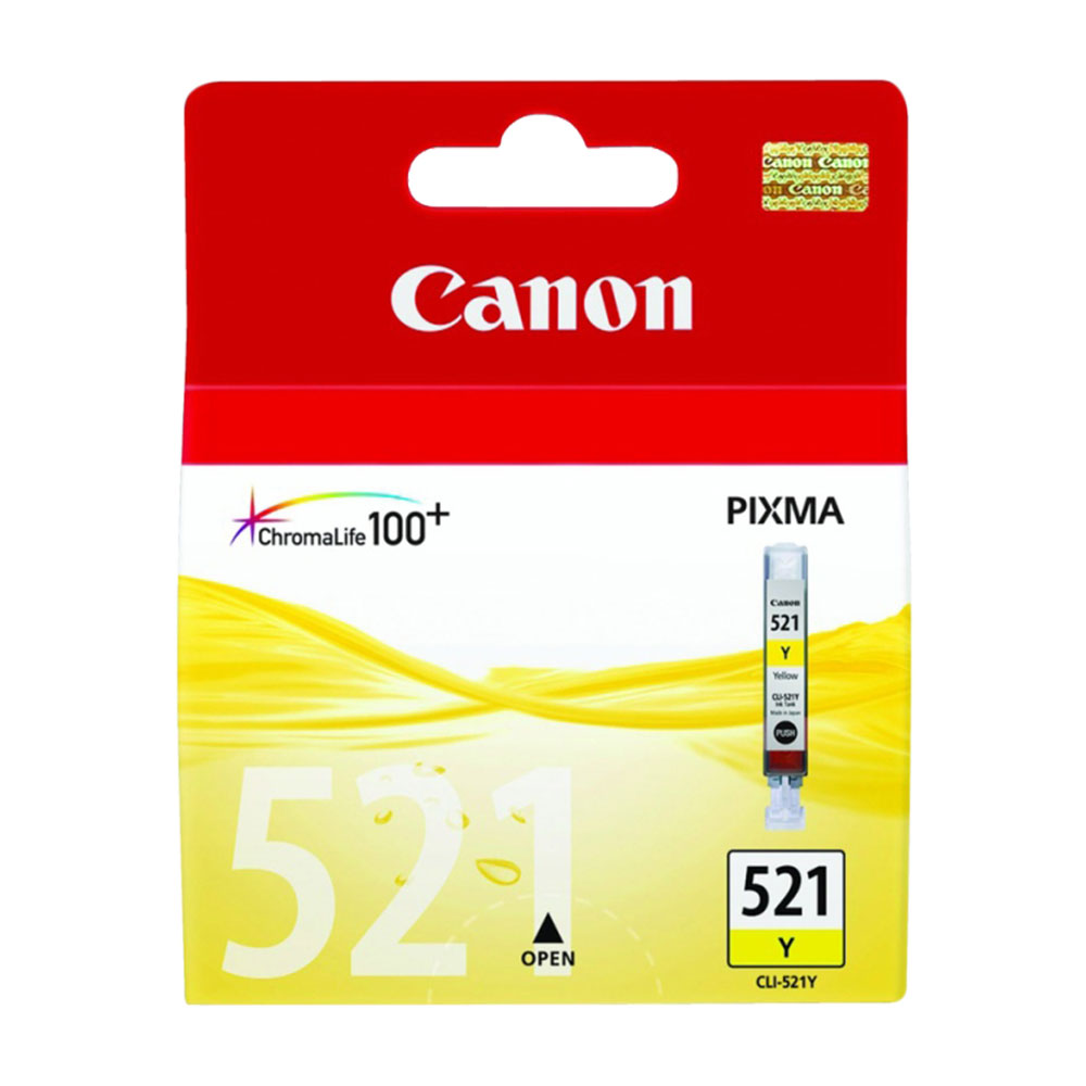 Canon Original CLI-521Y Ink Cartridge 9ml Yellow