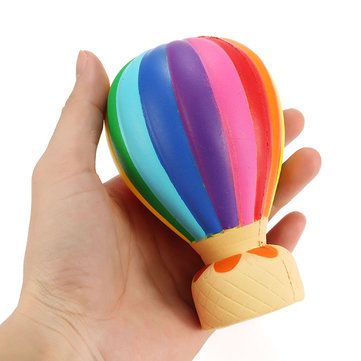 Squishy Hot Air Balloon 13cm Slow Rising Collection Gift Decor Soft Squeeze Toy