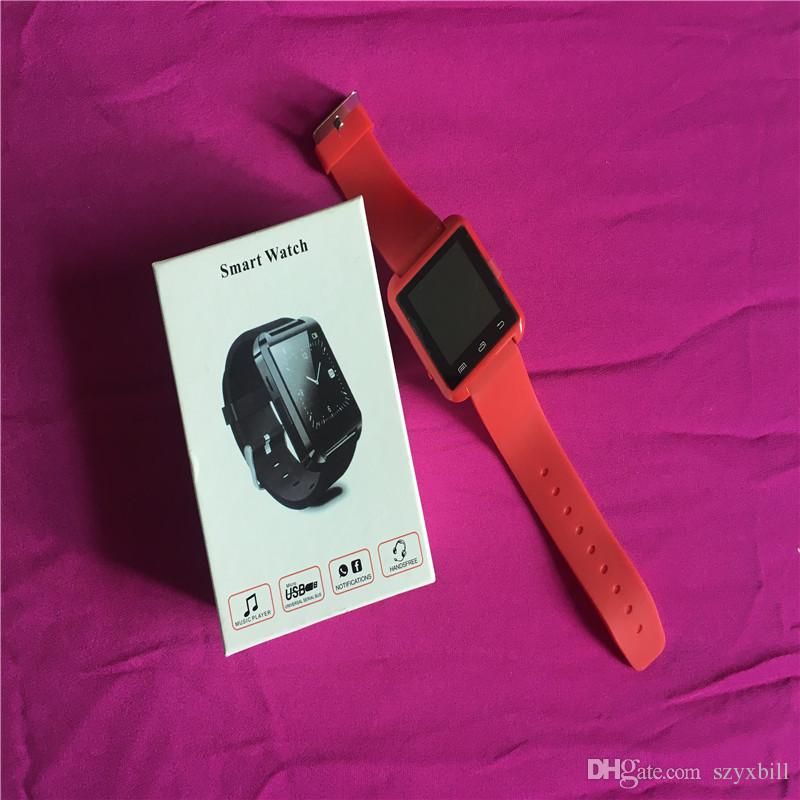 Bluetooth Smart Watch W8 U8 u80 Parometer Drink Clock Wrist Watches Waterproof Passometer Smartwatch FOR IOS Android Phone