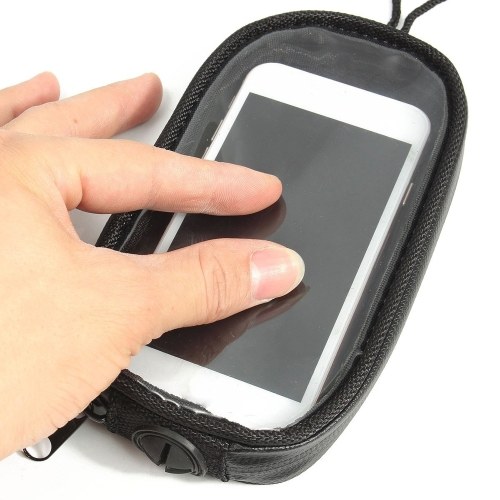 Sacs imperméables de moto de sac de navigation de téléphone noir de moto pour le téléphone portable d'écran tactile