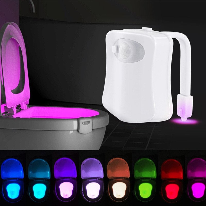 LED 8-color Toilet Human Sensor Nightlight