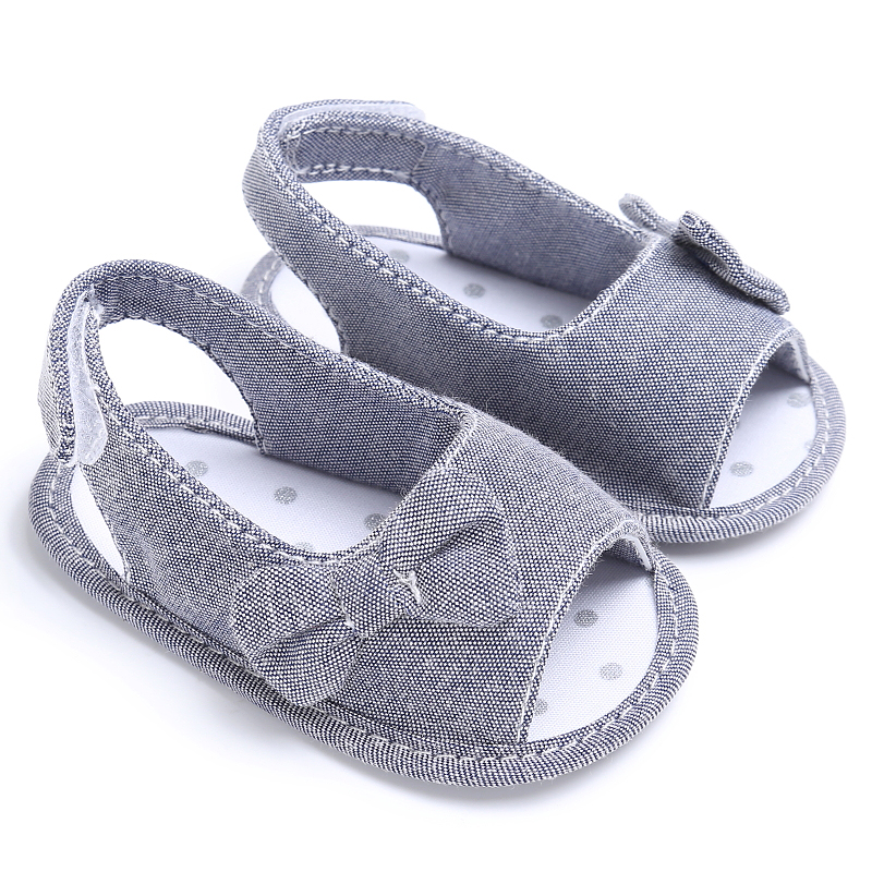 Baby / Toddler Girl Pretty Solid Bowknot Sandals