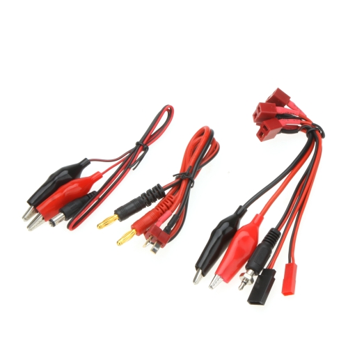 Set de Cable con Conector de T Plug cargador del balance W / Glow / cocodrilo Pinza / Clip / JST / Futaba Plug para cargador del balance de RC