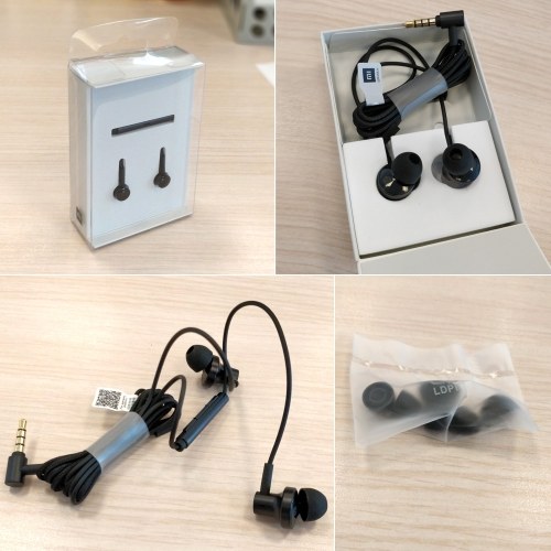 Xiaomi QTEJ03JY In-Ear Earphones 2 Moving Iron Coil Dynamic 3.5mm Noise Cancelling Stereo Earphone Wired Control With MIC For Xiaomi Max 2 Mi6