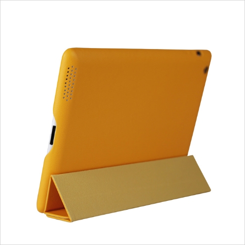 Inteligente cubierta protectora caso magnético Stand para nueva iPad 4/3/2 Wake-up/Sleep naranja