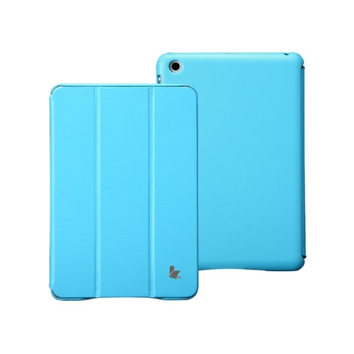 Cuero magnética inteligente cubrir protectora caso Stand para iPad mini despertador dormir ultrafino azul