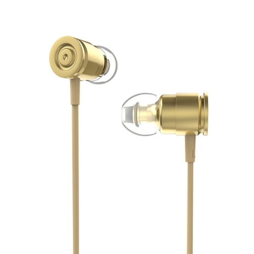 3.5mm Wired Headphones In-Ear Headset Stereo Music Smart Phone Earphone Metal Earpiece In-line Control Hands-free with Microphone