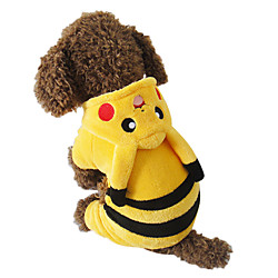 Pikachu halloween costumes de chien sweat à capuche pour chien combinaison manteau de chien vêtements de chien de compagnie miniinthebox