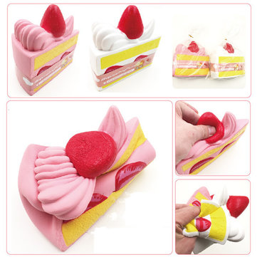 Squishyfun 10cm Strawberry Cake Squishy Super Slow Rising Original Packaging Fun Gift Collection