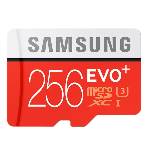 Samsung Memory 256GB EVO Plus MicroSDXC 100MB/s UHS-I (U3) Class 10 TF Flash Memory Card MB-MC256GA/CN High Speed for Phone Tablet Cemara