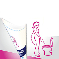 10 pcs jetable papier urinoir femme urination dispositif debout pipi pour camping voyage portable femelle en plein air toilettes outil