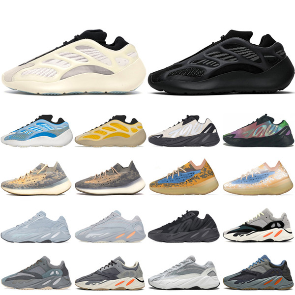 Hotsale kanye west 700 running shoes for men women Azareth Azael Blue Oat magnet Inertia Solid Grey mens trainers sports sneakers