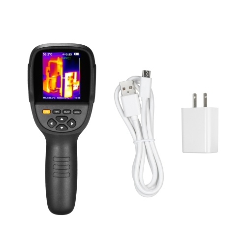 Professionelle Infrarot-Wärmebildkamera für Handheld Tragbares Infrarot-Thermometer IR-Wärmebildkamera Infrarot-Bildverarbeitungsgerät Multifunktionale Wärmebildkamera mit höherer Auflösung 320x240 und USB-Kabel