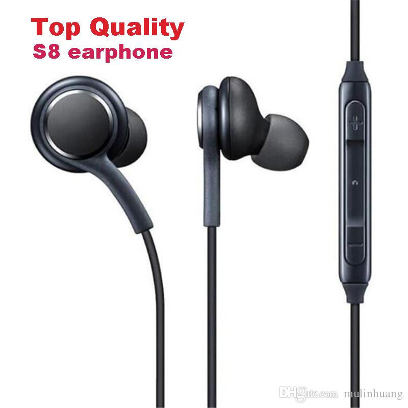 Top Quality with Copper Ring 3.5mm S9 S8 Earphone For Samsung GALAXY S9 S8 S8+plus Stereo sound earbuds earphones with wired In-Ear Headset