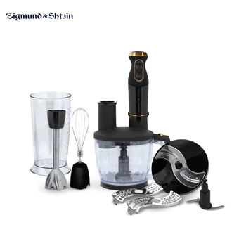 Blender Zigmund & Shtain BH-340 M with chopper whisk immersion Household appliances for kitchen smoothies Shredder machine